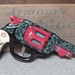 Reserved for Sheri - TOY WESTERN GUN, Tin Litho, Rare 1940s Ohio Art, Vintage Toy