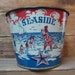 SEASIDE SAND PAIL, Antique Child's Toy, Whitaker-Glessner and Co., Pre 1920, RARE