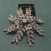 RHINESTONE BROOCH, "Evening Snowflake", Vintage Sarah Coventry Costume Jewelry