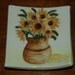 Yellow Sunflowers Soap Dish / Plate