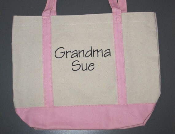 personalized grandma tote