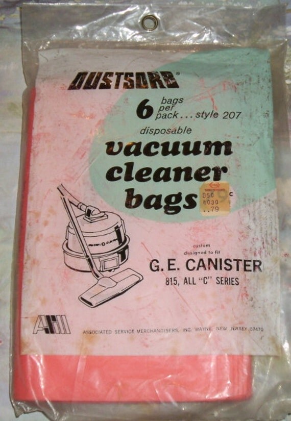 Vintage Vacuum Cleaner Bags for GE Canister 815