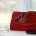 Phone wallet - type 2 - in cherry red