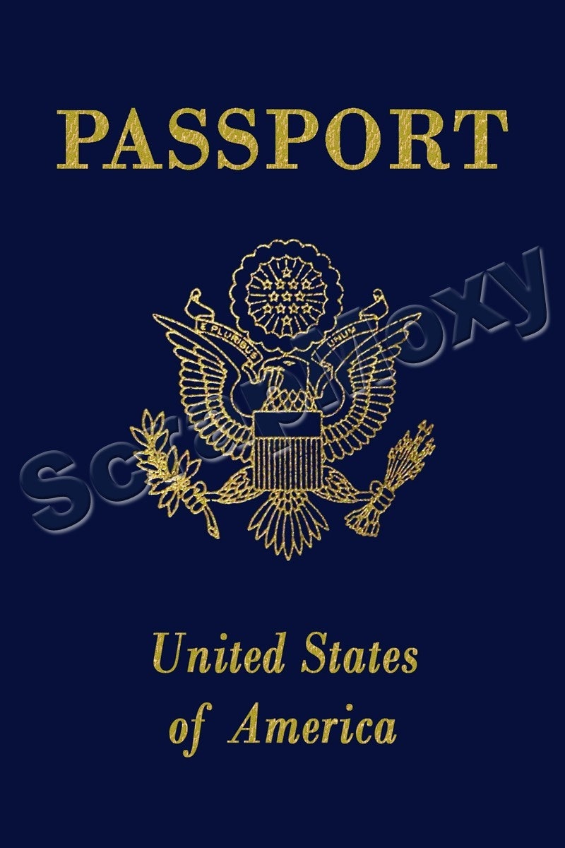 Passport cover for digital scrapbooking in