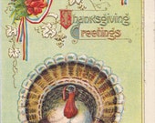 Vintage Thanksgiving Post Card Early 1900s tg006