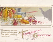 Vintage Thanksgiving Post Card Early 1900s tg014