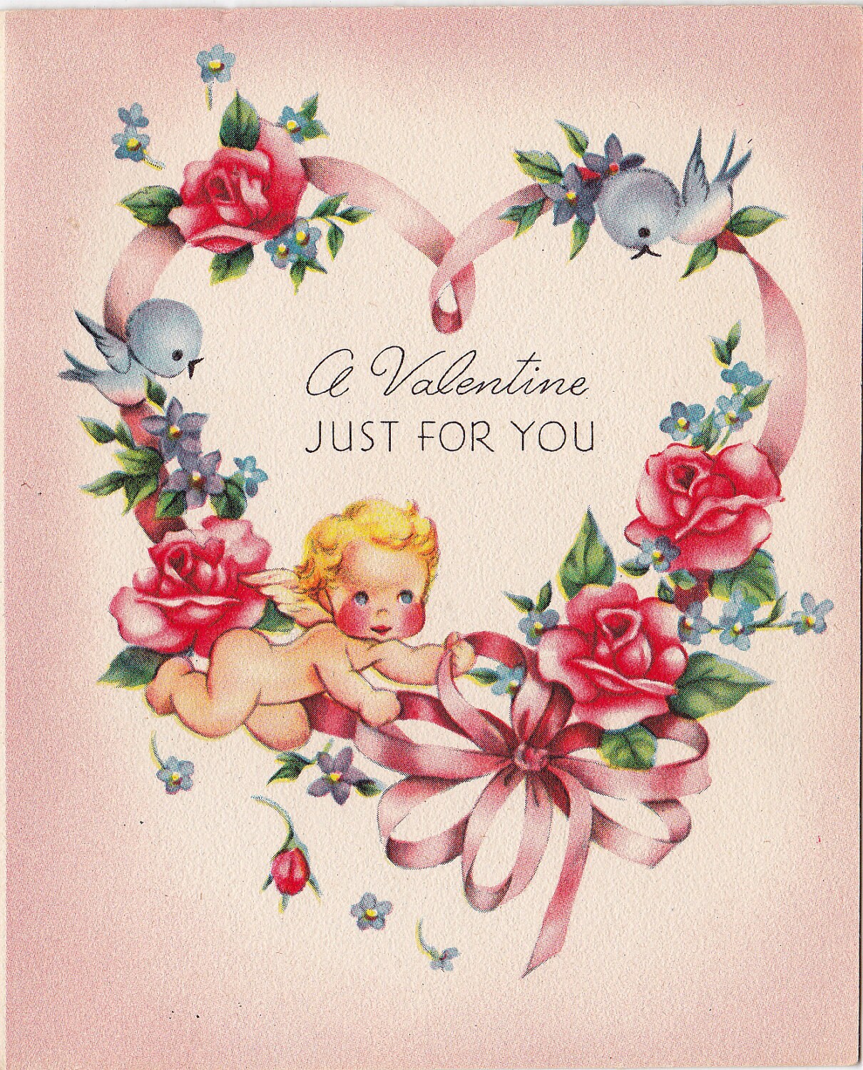 Vintage Valentines Day Card Unused 1950s 012