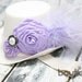 Mini Top Hat Mad Hatter Style Headband Light Purple