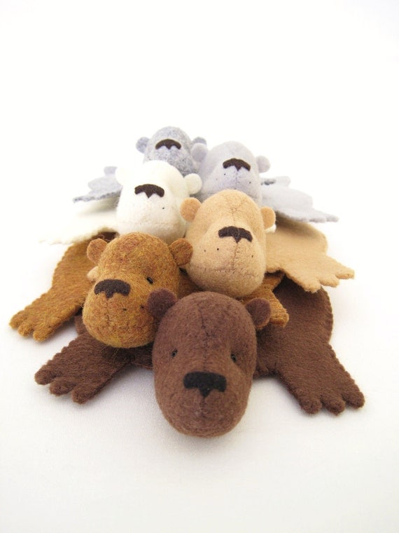 Items similar to Bear Rug Coaster (Set of Six) on Etsy