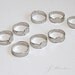 Adjustable Rings Stainless Steel Plated, 8 mm Pad, 20 pcs