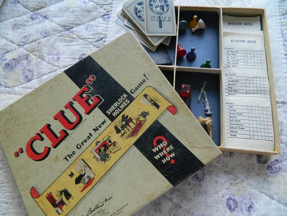 Vintage Clue Game Sherlock Holmes Edition by vintiquesprims