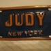 Vintage Mini License Plate New York JUDY