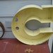 Vintage Metal Store Sign Letter c