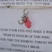 Wish Necklaces / Bracelets - OM / Color Theory - Red - poise and courage