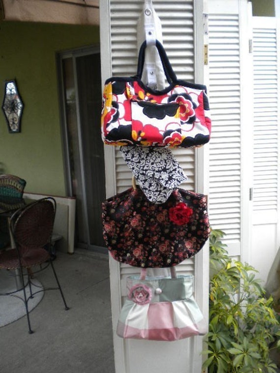 Fabric Purse Holder Purse Organizer For Closet and Doors