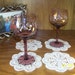 Set of 4 Hand Crochet Beige Coasters