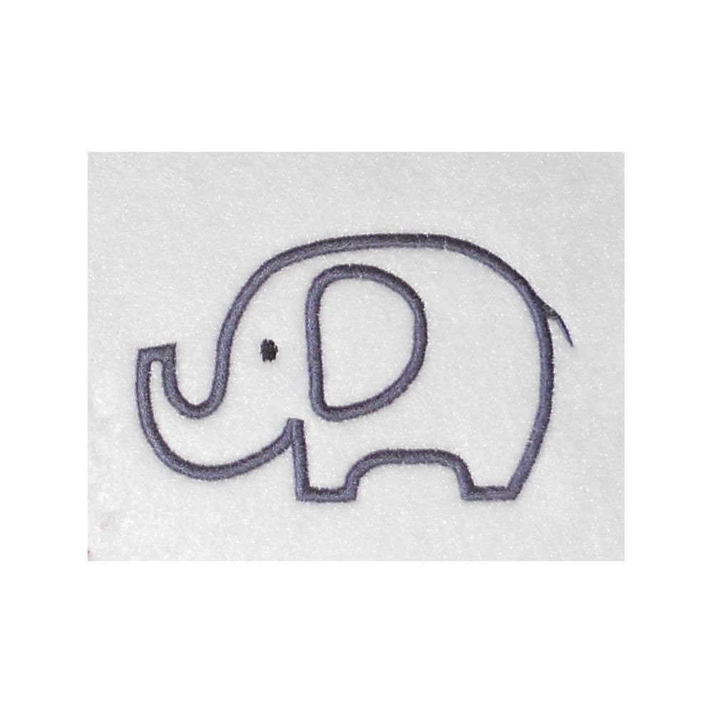 Instant Download Elephant Embroidery Machine Applique