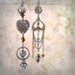 Everlasting - Asymmetrical Earrings - Unique Jewelry - Heart Earrings - Boho Bride - Beach Wedding - Chandelier Earrings - Mismatch Earrings