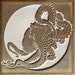 Giant Pacific Octopus- 4x4 Etched Porcelain Tile