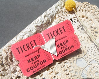 50% off this item, enter LOVE99 at checkout, Red Carnival Tickets, Lot of 50, Ephemera Tickets, Red, Tickets, Party Tickets, Scrapbooking,
