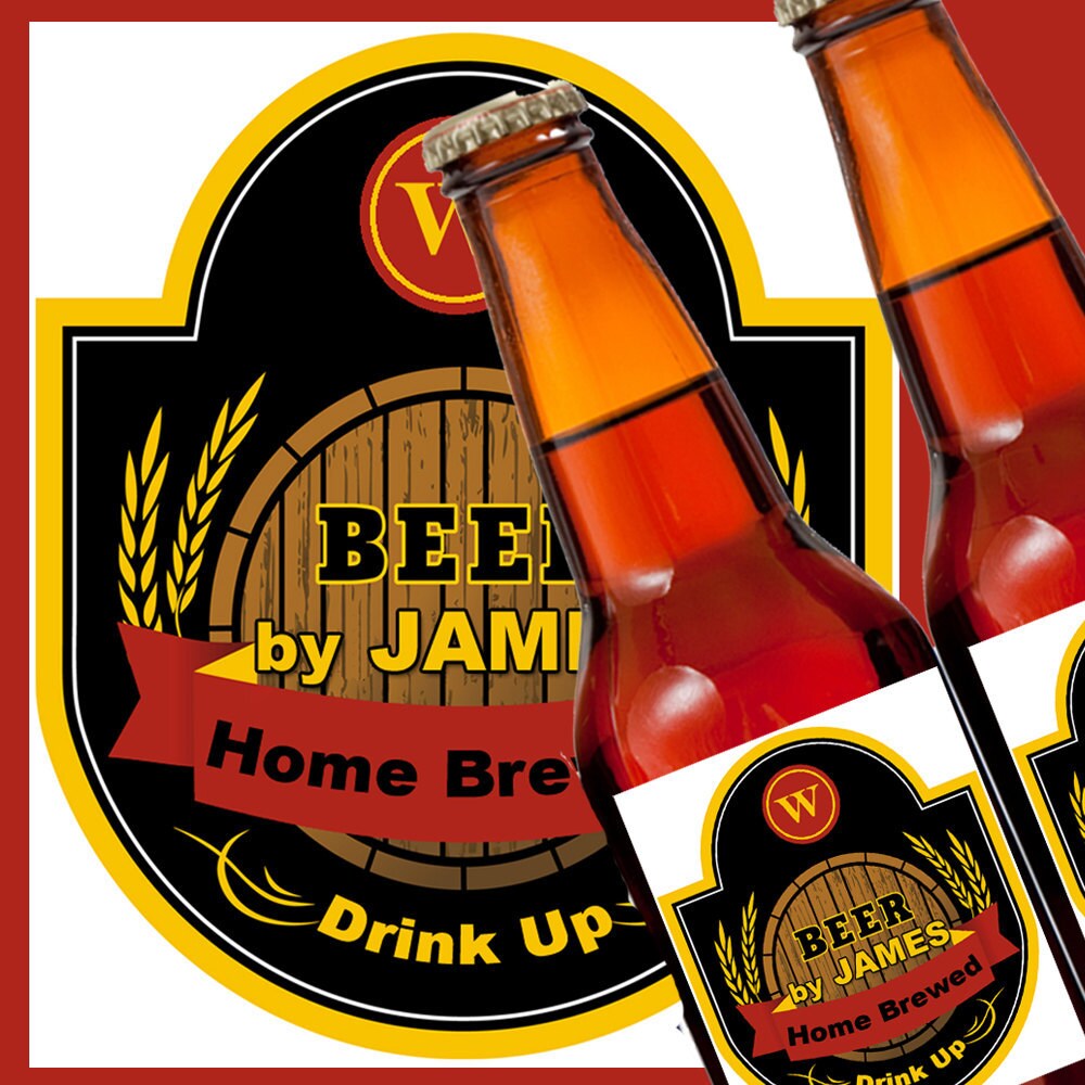 Home Brew Keg Design Personalized Beer Labels