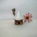 Garden Fairy House - Speckled Stoneware - Handmade on Potters Wheel