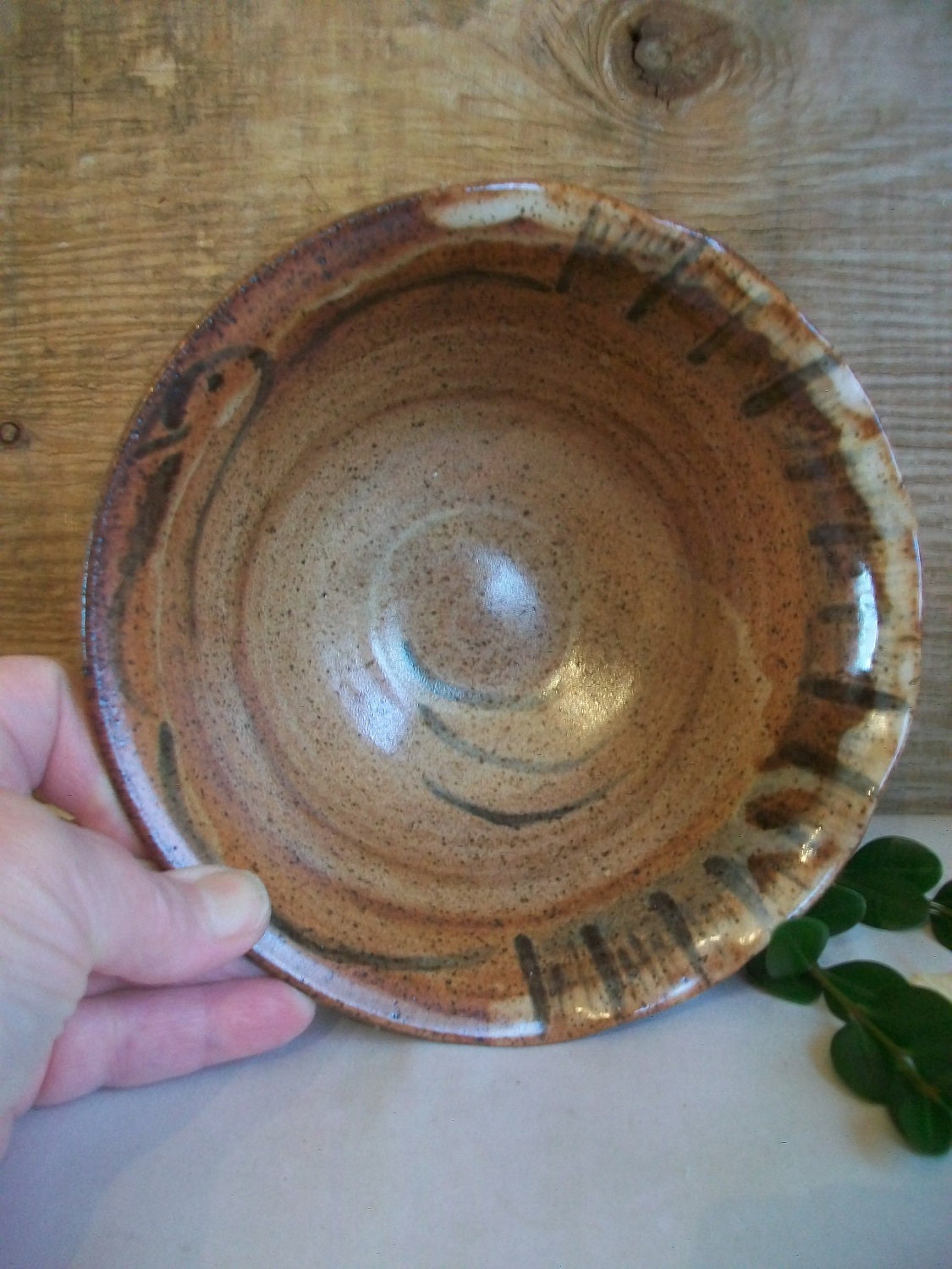 Turkey Serving Bowl by SuzannesPotteryFarm on Etsy