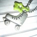 Rollerskate Ball Chain Necklace Roller Skate