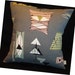 Retro Mambo Throw Pillow Cover - Grey Atomic Tiki - Chris Stone Barkcloth