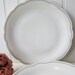 Vintage Seltmann and Weiden Bavarian Gold and Black Scalloped Dinner Plates Set of Five