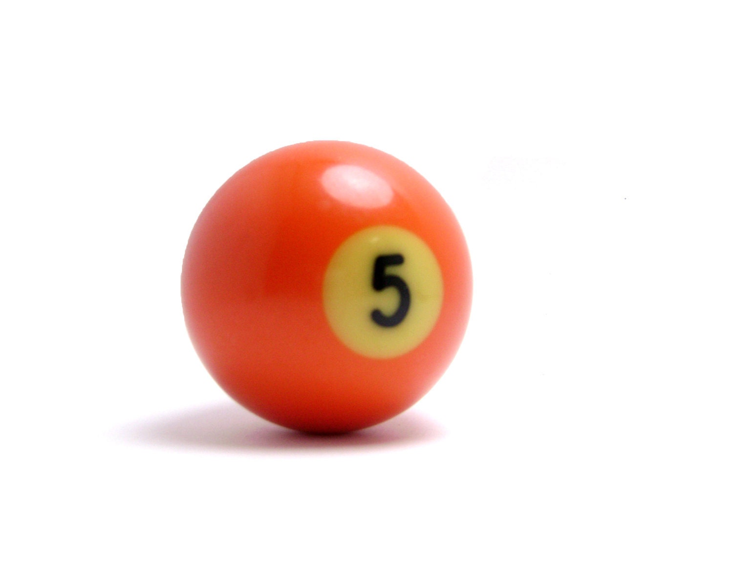 Vintage number 5 Pool Ball snooker bright by SakaoVintage