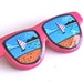 SALE Vintage 1980s Hot Neon Pink Sunglasses Sailboat Pinback Brooch