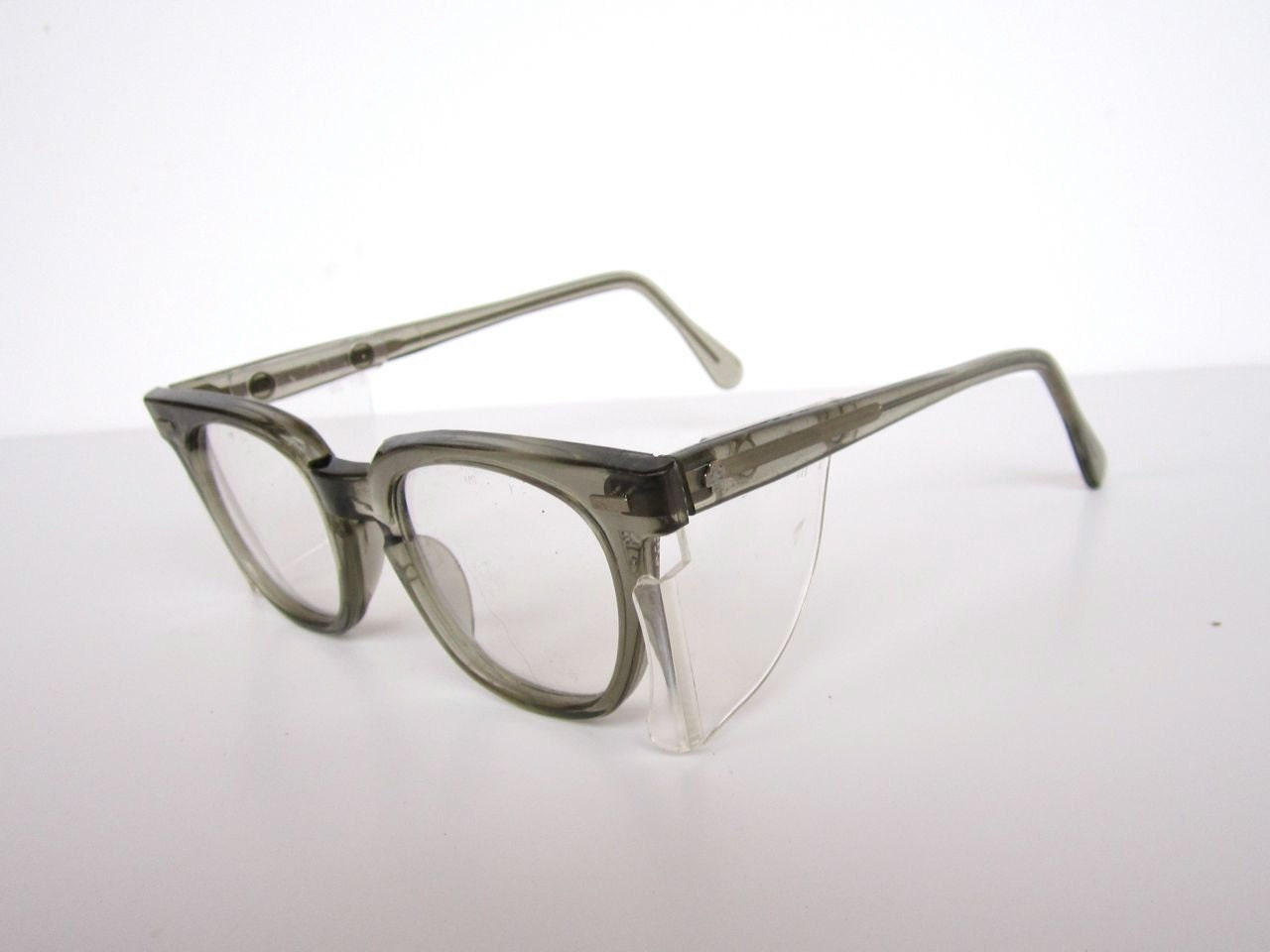 Vintage Non Prescription Horn Rimmed Safety Glasses