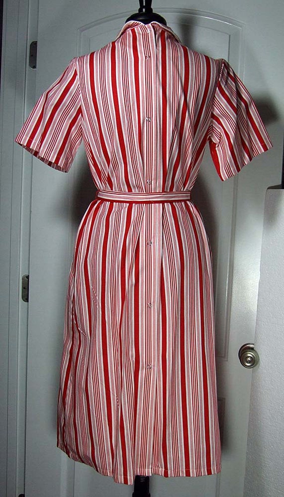 Vintage 1960s Candy Striper Hospital Uniform Dress Terrie Lee 