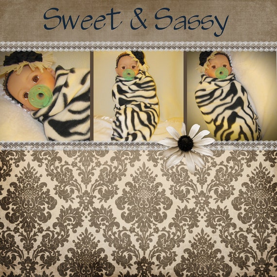 Items similar to Tiny Tot Swaddle Cocoon Zebra Fleece on Etsy