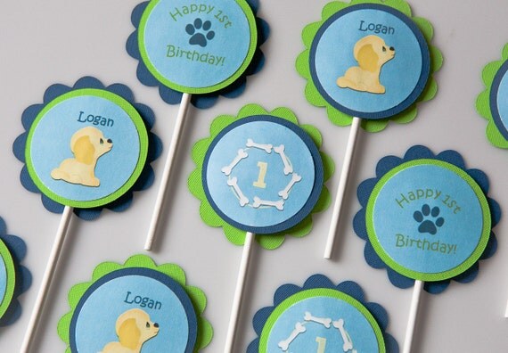 paw print cupcake toppers paw print cupcake toppers