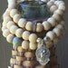 bracelet set with french sterling religious charms..