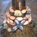 REDUCED PRICE...long cross necklace of spiny oyster and vintage crystal cross...