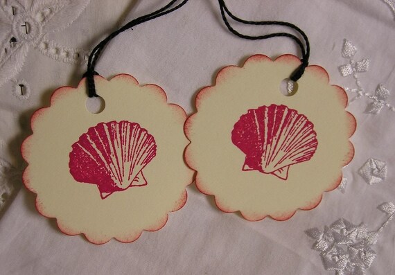 Items similar to Seashell - Gift Hang Tags on Etsy