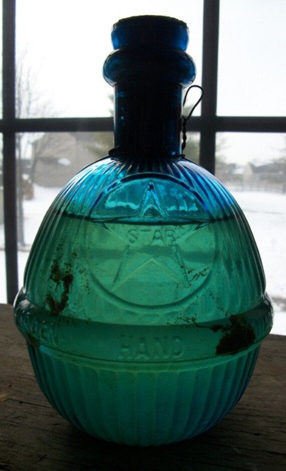 Vintage Harden's Star Glass Hand Grenade Fire by bottlesnbrushes
