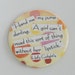 Audrey Hepburn Quote from the Movie - Breakfast at Tiffany's - Orange and Pink Polka Dot POCKET MIRROR