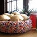 Braided Bread Bowl from upcycled corduroy