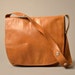 1950s Sable Leather Messenger Purse