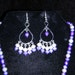Lavender Pearls Chandelier Earrings (Freshwater Pearls)E43
