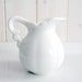 Vintage White Ironstone Pitcher
