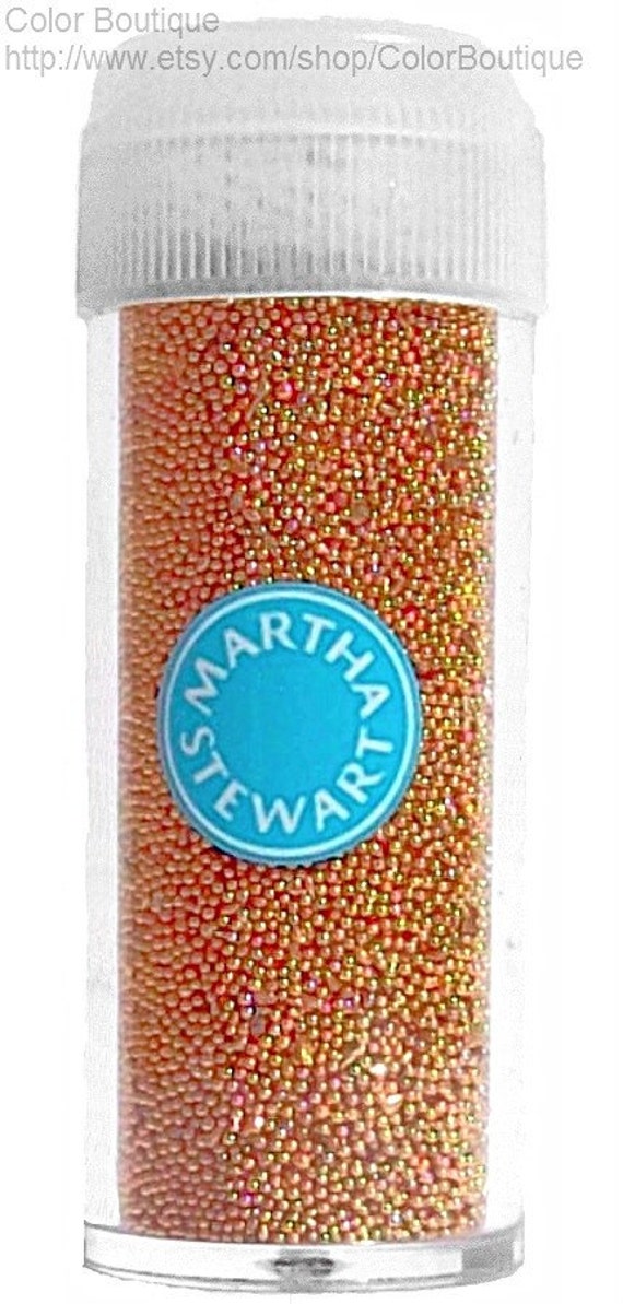 Glass microbeads... add texture and luster Martha Stewart