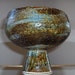 Signed Edgar Littlefield Glazed Earthenware Footed Compote