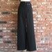 Vintage 40s 50s US Navy Issue High Waist Wide Leg Gabardine Swing Sailor Pants 42w