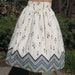 Vintage 50s Indian Summer Novelty Print Cotton Rockabilly Summer Full Skirt 30w
