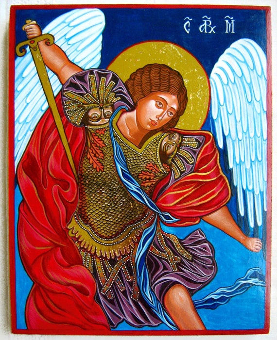 Saint Archangel Michael handpainted orthodox icon 10 by iconsart